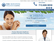 Tablet Screenshot of houstonwellnessclinic.com